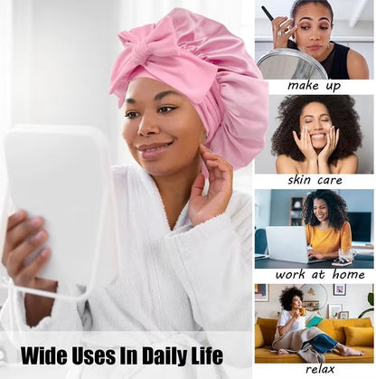 Satin Hair Bonnet For Sleeping - With Tie Band For Women