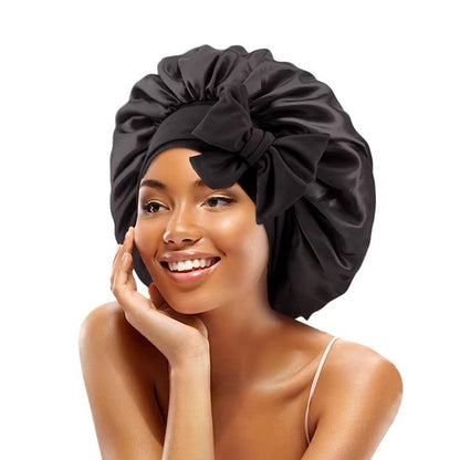 Satin Hair Bonnet For Sleeping - With Tie Band For Women