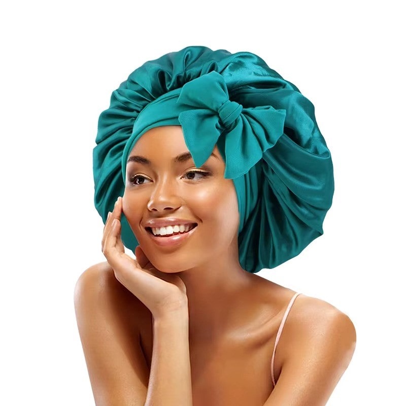 Satin Hair Bonnet For Sleeping - With Tie Band For Women