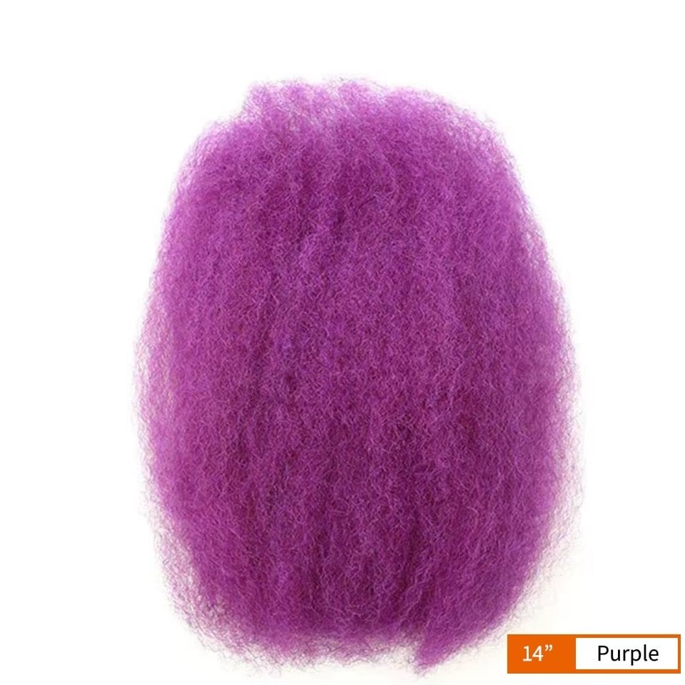 Afro Kinky Bulk Human Hair - for Braiding 100% Remy Hair Bundles