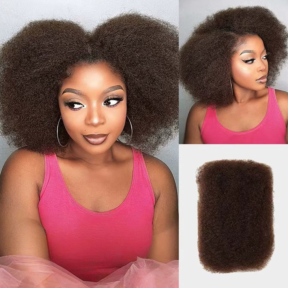 Afro Kinky Bulk Human Hair - for Braiding 100% Remy Hair Bundles