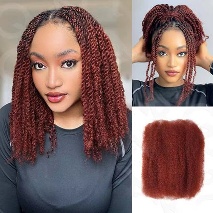 Afro Kinky Bulk Human Hair - for Braiding 100% Remy Hair Bundles