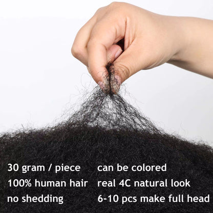Afro Kinky Bulk Human Hair - for Braiding 100% Remy Hair Bundles