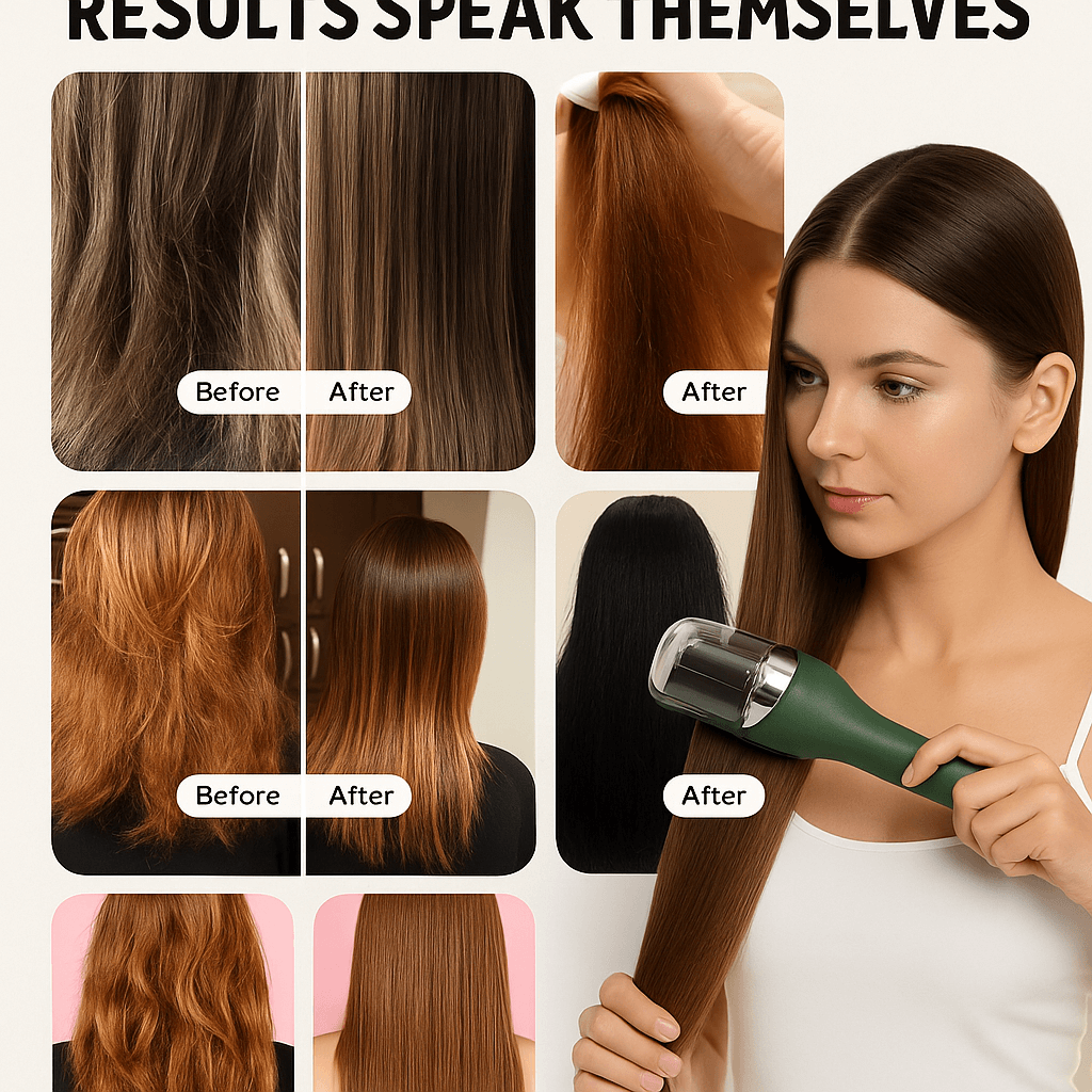 Split end hair trimmer device for removing damaged ends while preserving hair length